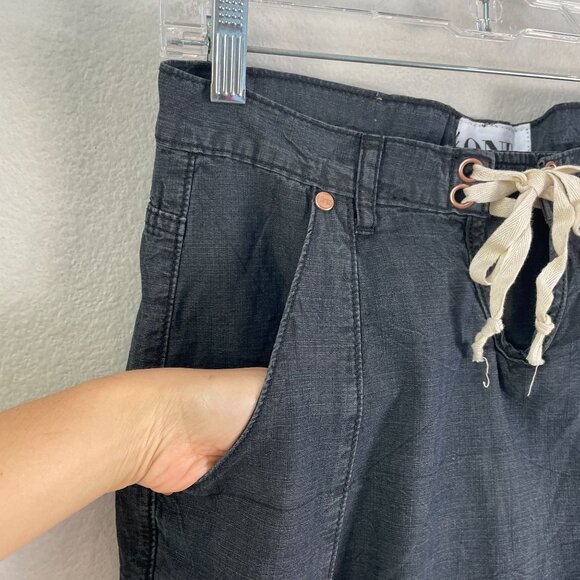 NEW One Teaspoon Womens 25 Luxe Harem Pants Drop Crotch Tapered Leg Drawstring - Picture 9 of 12